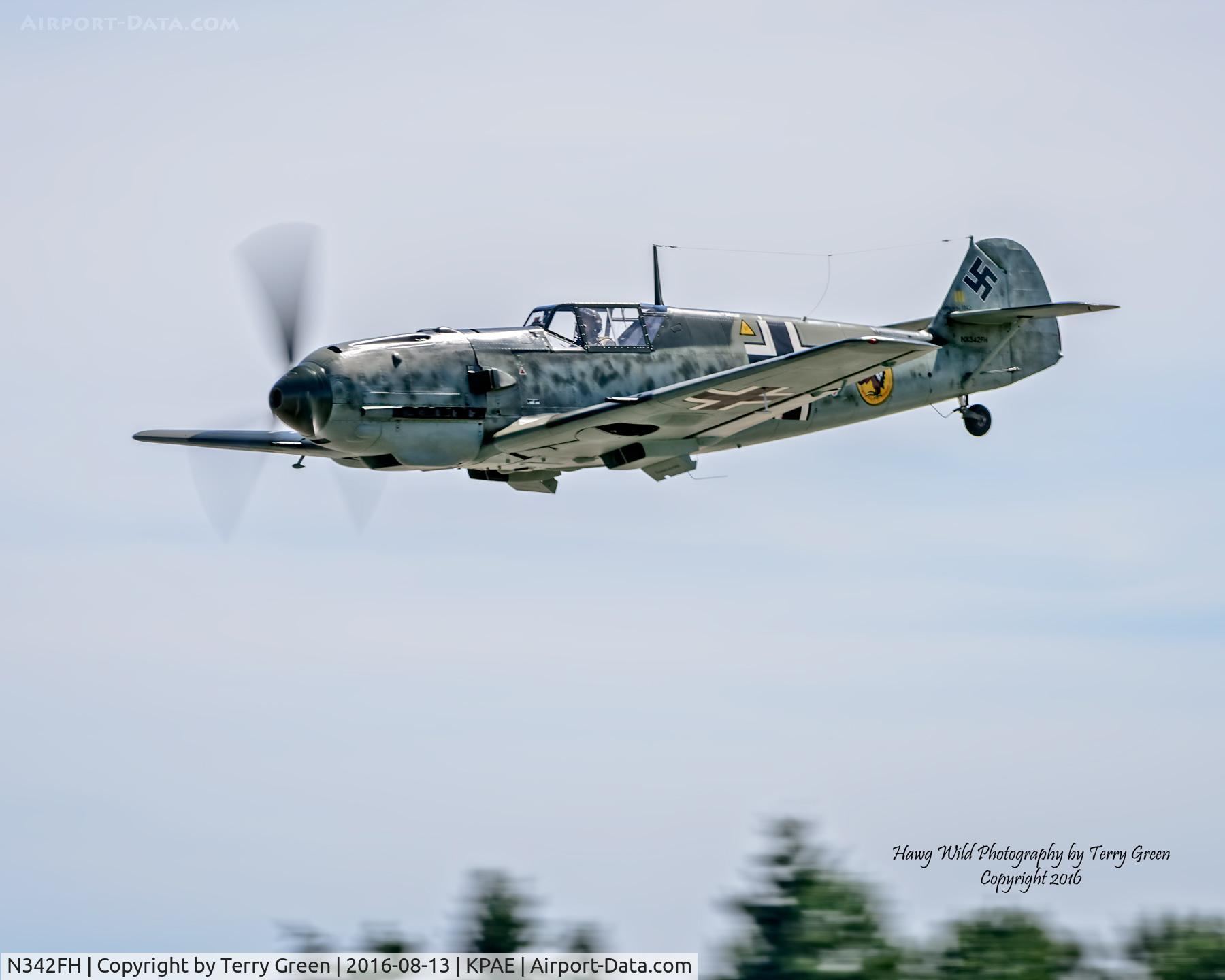 N342FH, 1939 Messerschmitt Bf-109E C/N 1342, Paine Field Airport