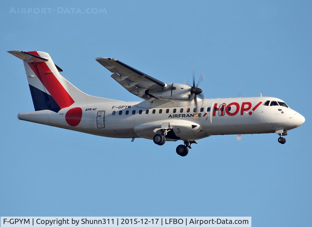 F-GPYM, 1997 ATR 42-500 C/N 520, Landing rwy 14L