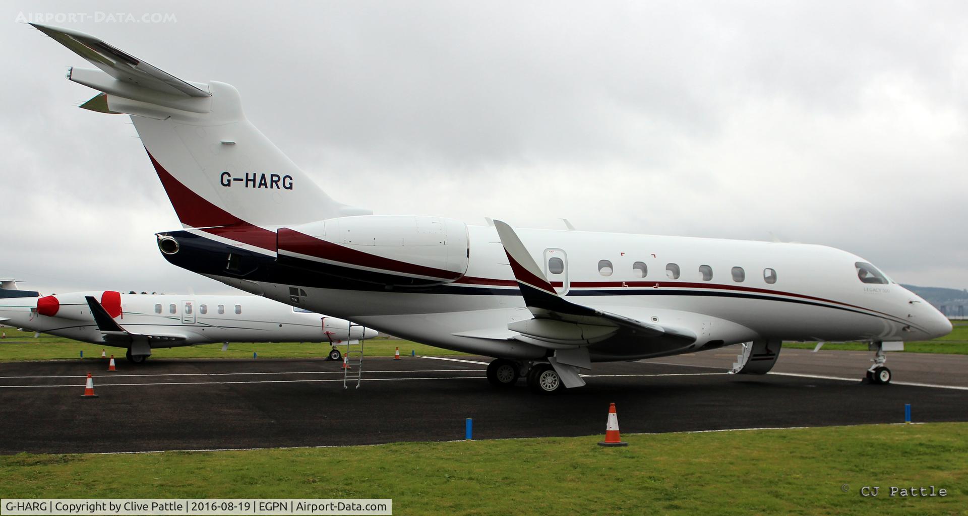 G-HARG, 2016 Embraer EMB-550 Legacy 500 C/N 55000039, A welcome visitor to Dundee EGPN