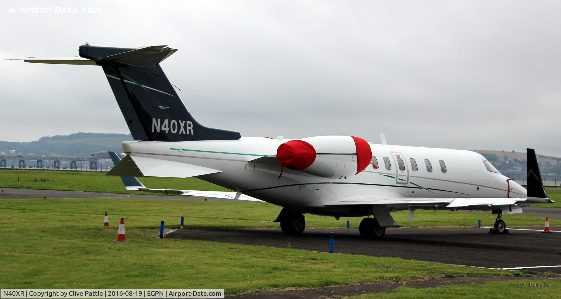 N40XR, 2005 Learjet 45 C/N 2028, On its annual visit to Dundee EGPN