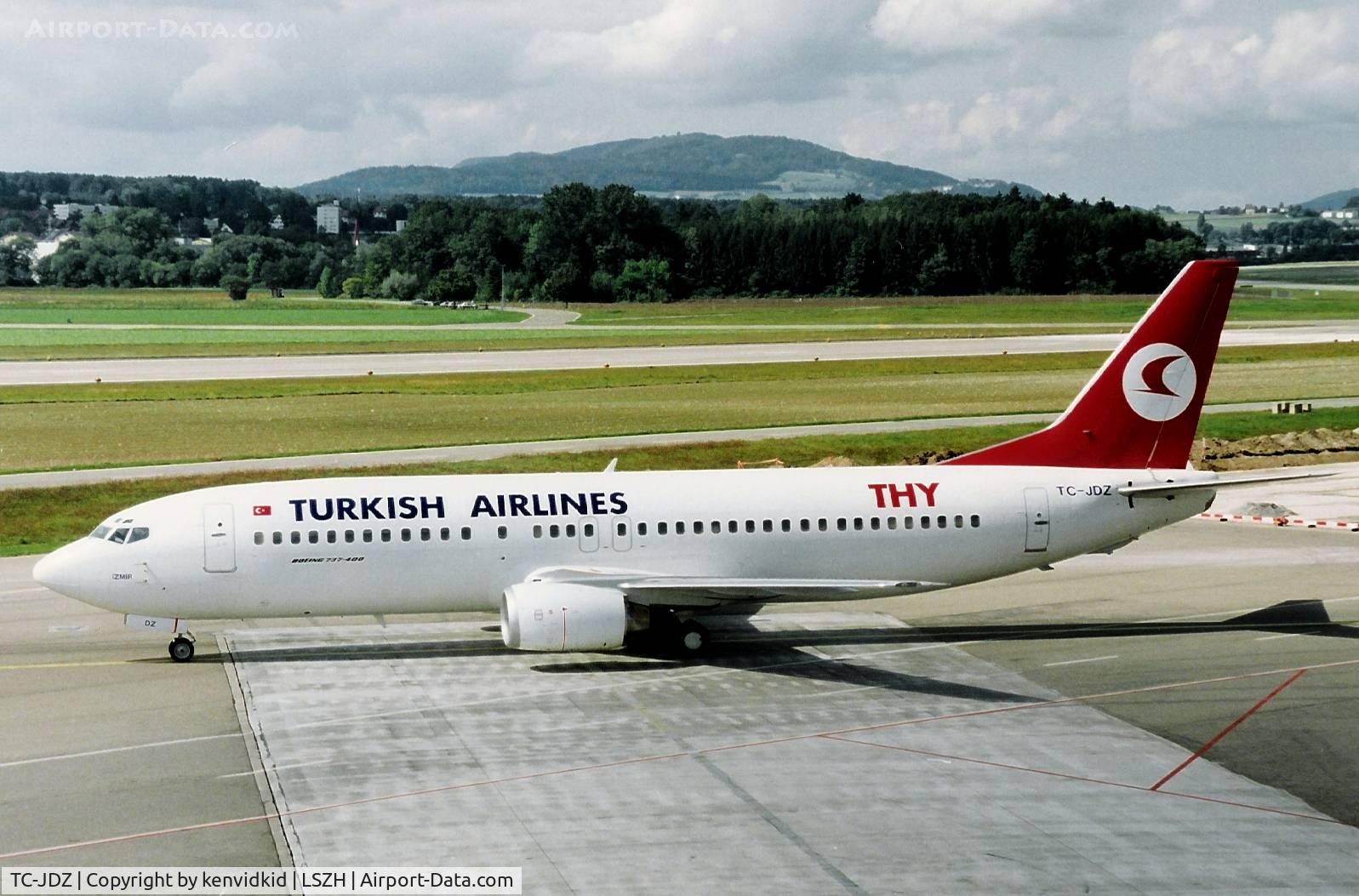 TC-JDZ, 1992 Boeing 737-4Y0 C/N 26066, Turkish Airlines