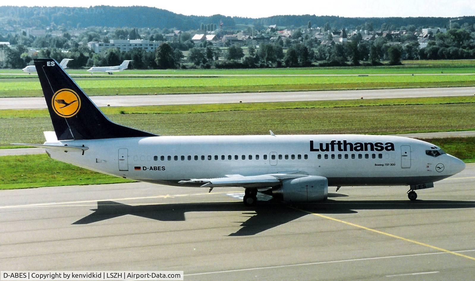 D-ABES, 1992 Boeing 737-330 C/N 26432, Lufthansa