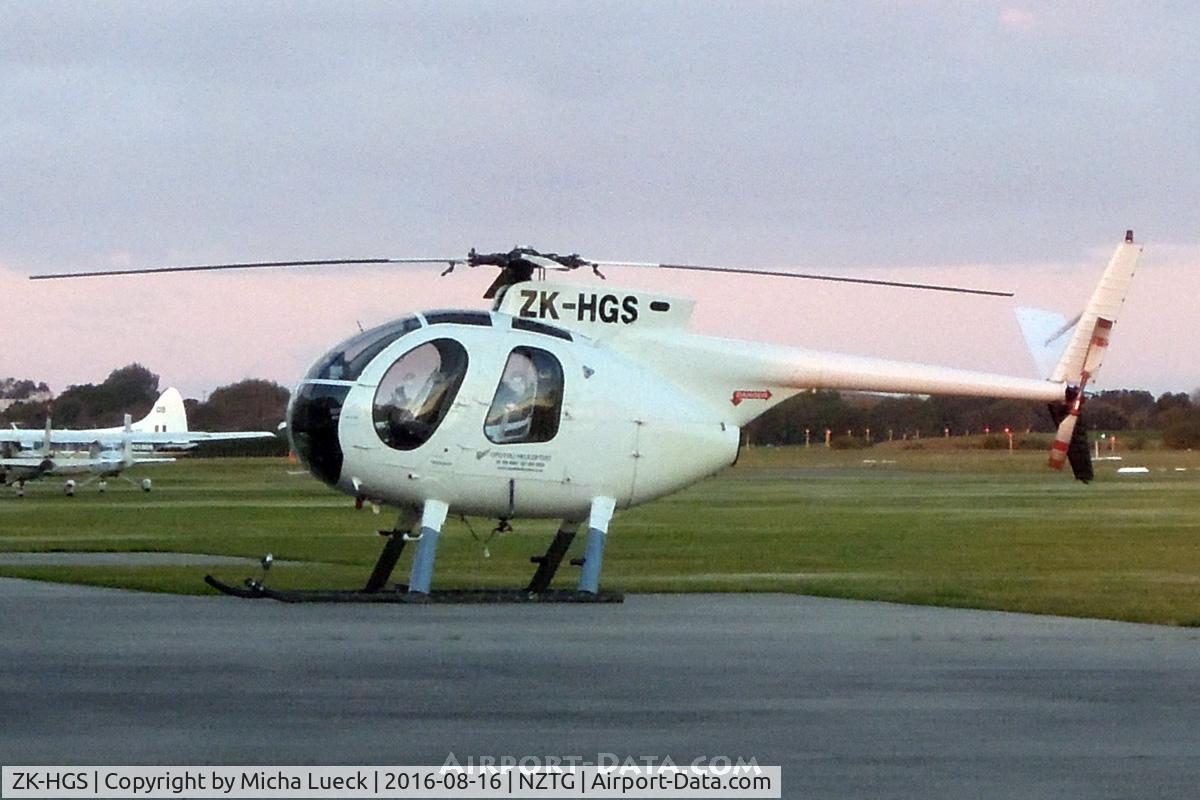 ZK-HGS, Hughes 369HS C/N 320375S, At Tauranga