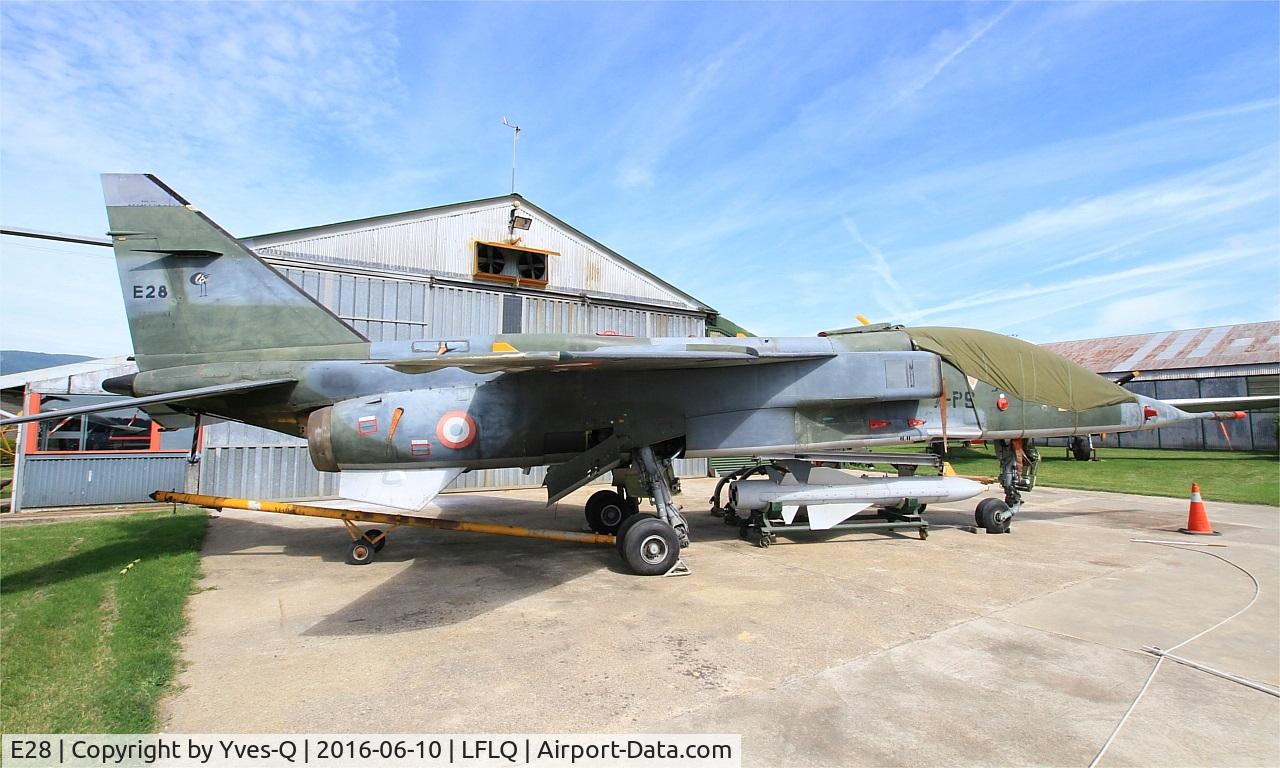 E28, Sepecat Jaguar E C/N E28, Sepecat Jaguar E, Musée Européen de l'Aviation de Chasse, Montélimar-Ancône airfield (LFLQ)