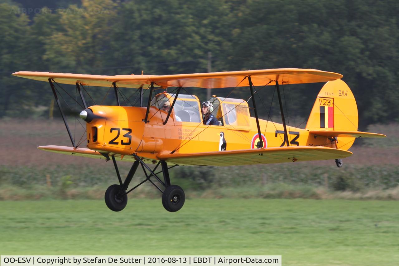 OO-ESV, 1951 Stampe-Vertongen SV-4B C/N 1165, Schaffen oldtimer Fly In 2016.