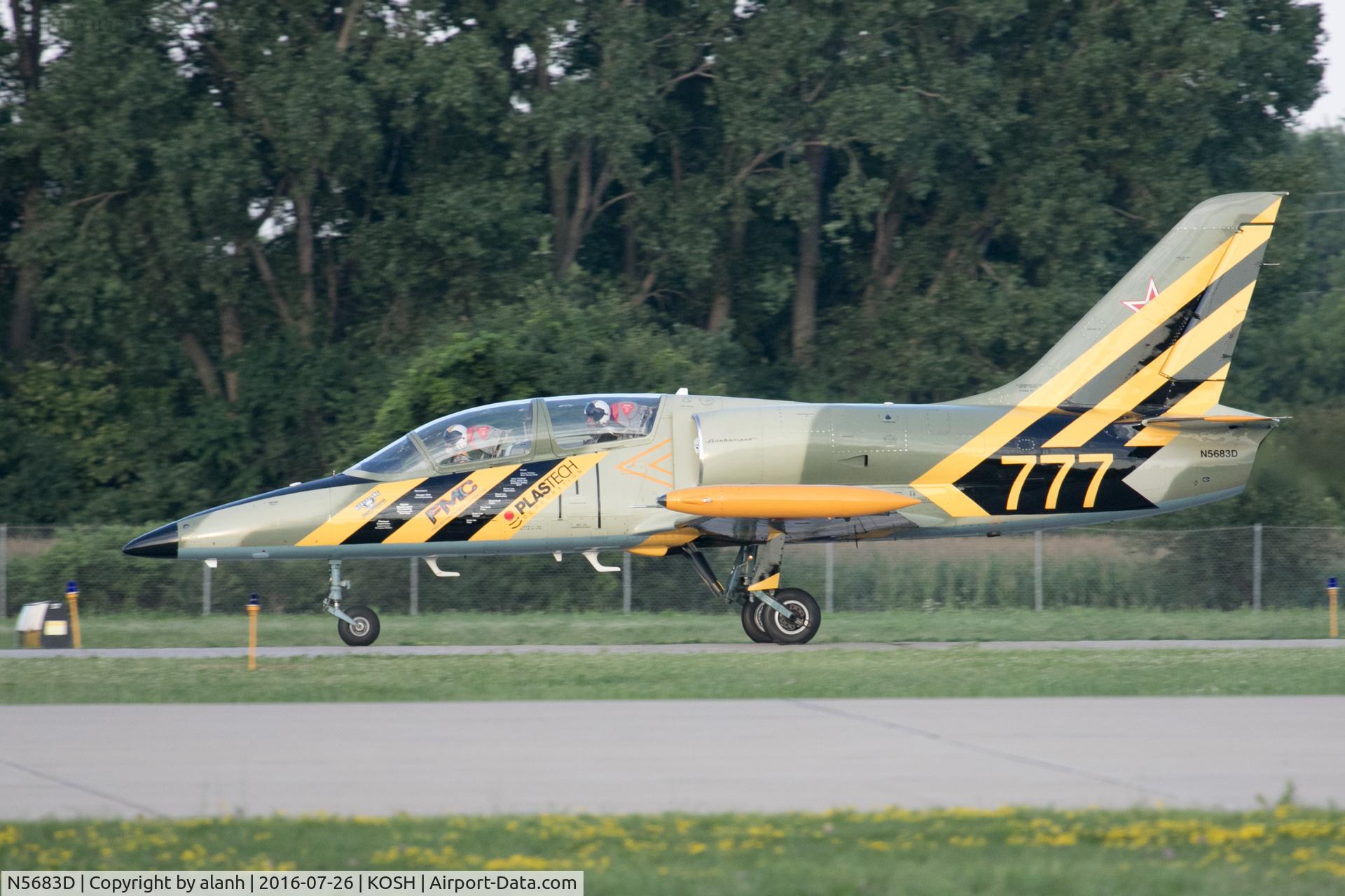 N5683D, 1979 Aero L-39C Albatros C/N 931529, Rolling out on arrival