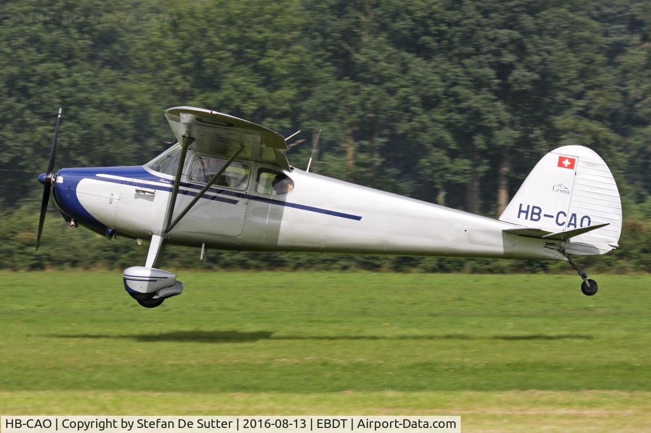 HB-CAO, 1948 Cessna 170 C/N 18720, Schaffen oldtimer Fly In 2016.