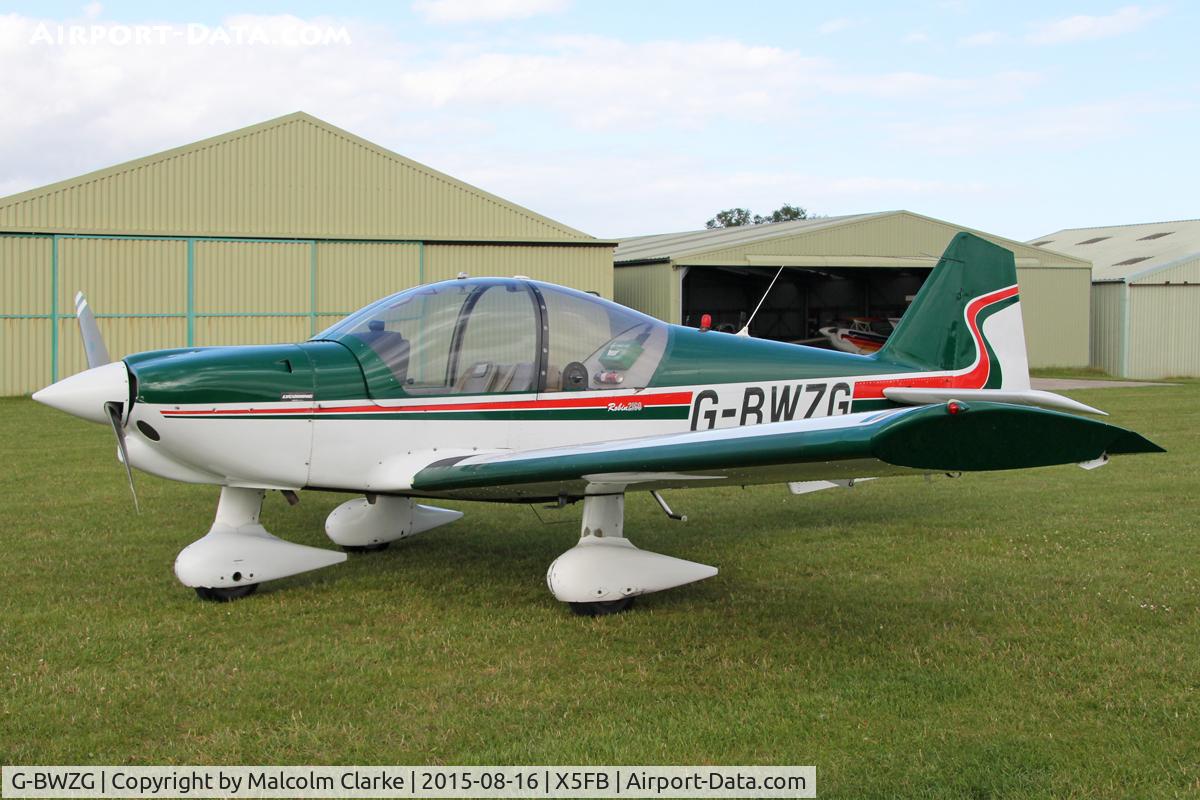 G-BWZG, 1997 Robin R-2160 Alpha Sport C/N 311, Robin R-2160, Fishburn Airfield, August 16th 2015.