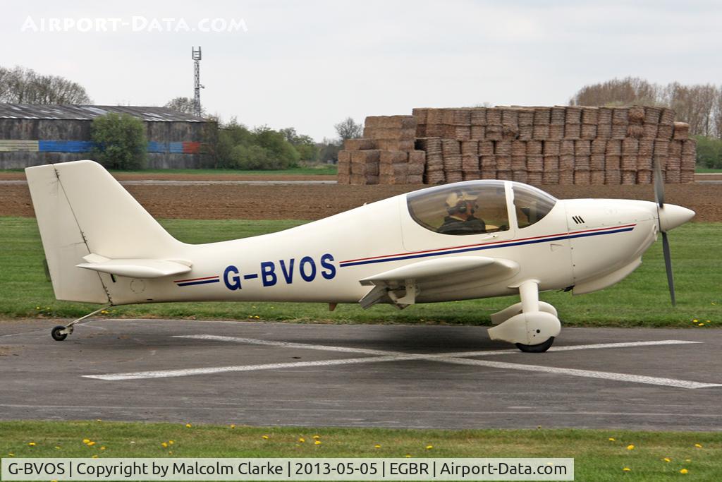 G-BVOS, 1988 Europa Tri-Gear C/N PFA 247-12562, Europa at The Real Aeroplane Company's May-hem Fly-In, Breighton Airfield, May 5th 2013.