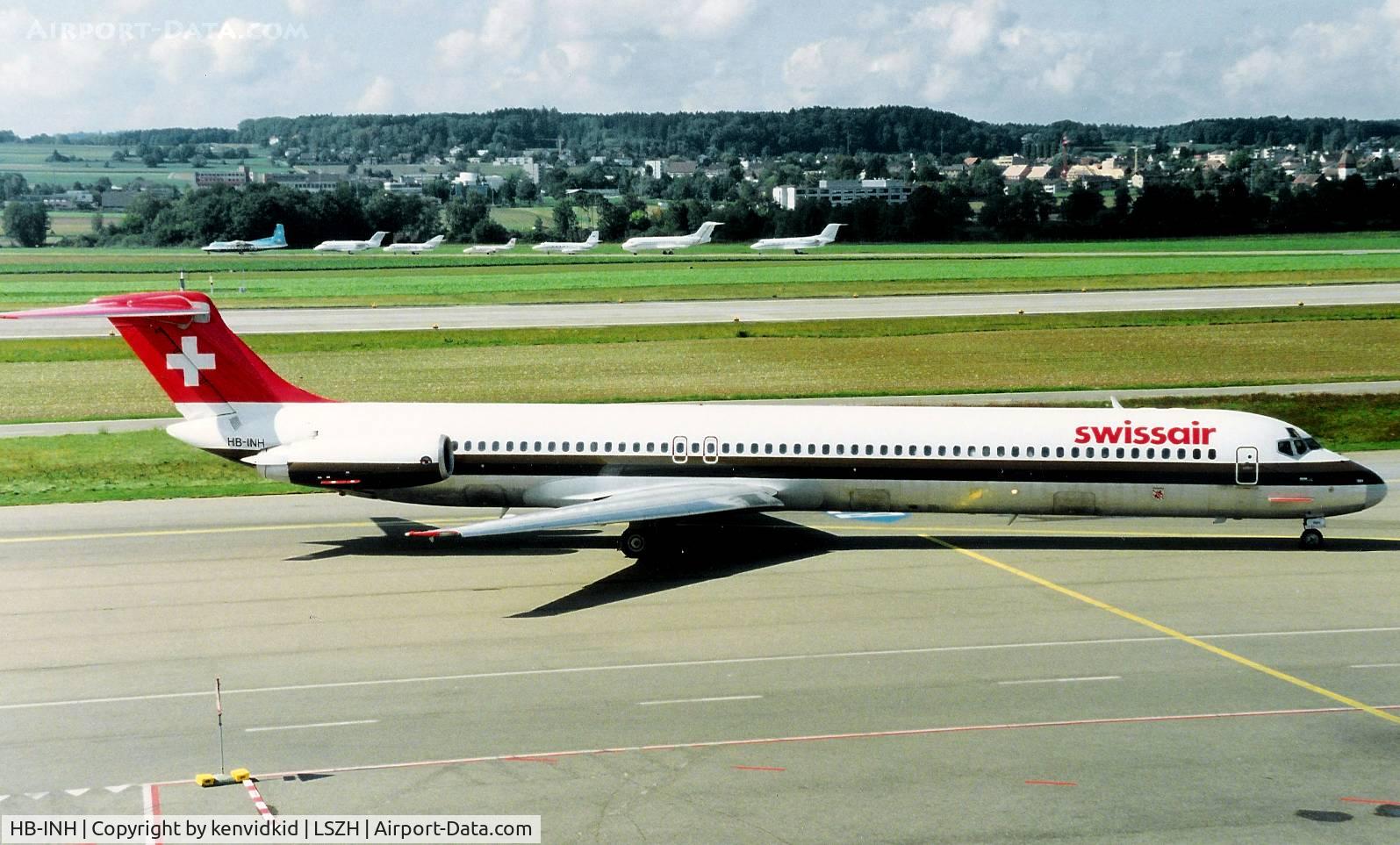 HB-INH, 1981 McDonnell Douglas MD-81 (DC-9-81) C/N 48007, Swissair