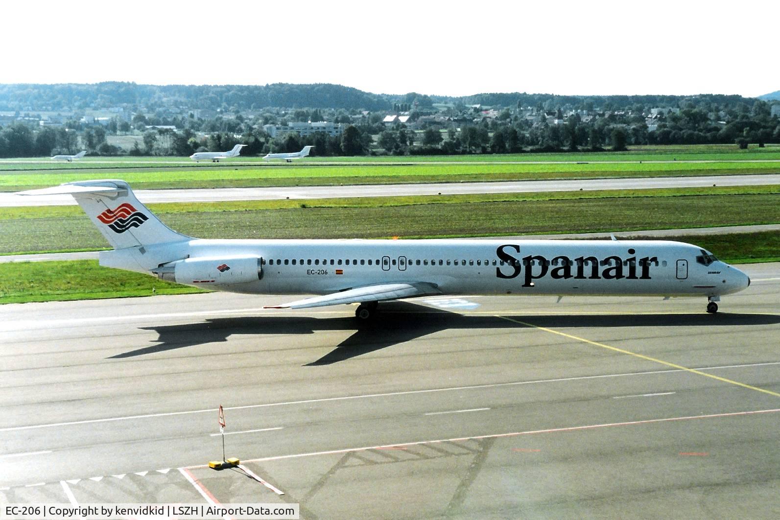 EC-206, 1988 McDonnell Douglas MD-83 C/N 49622, Spannair