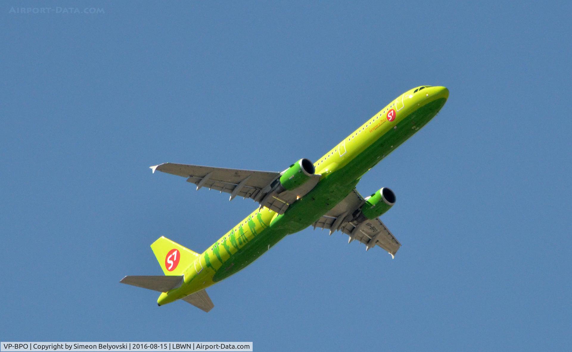 VP-BPO, 2013 Airbus A321-211 C/N 5779, Take off RWY09 Flight SBI922 to Moscow/DME