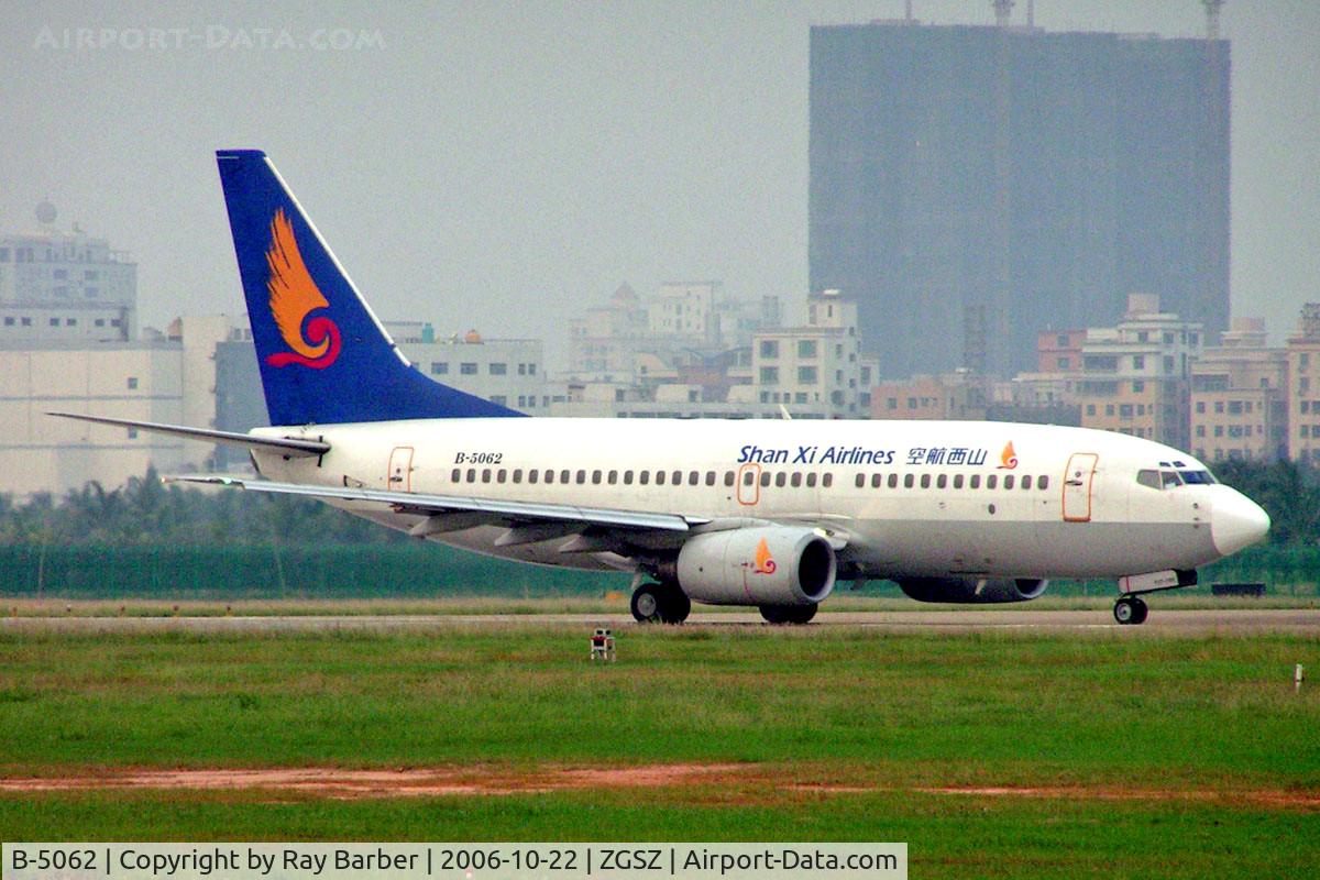B-5062, 1998 Boeing 737-76N C/N 28585, Boeing 737-76N [28585] (Shan Xi Airlines) Shenzhen-Baoan~B 22/10/2006