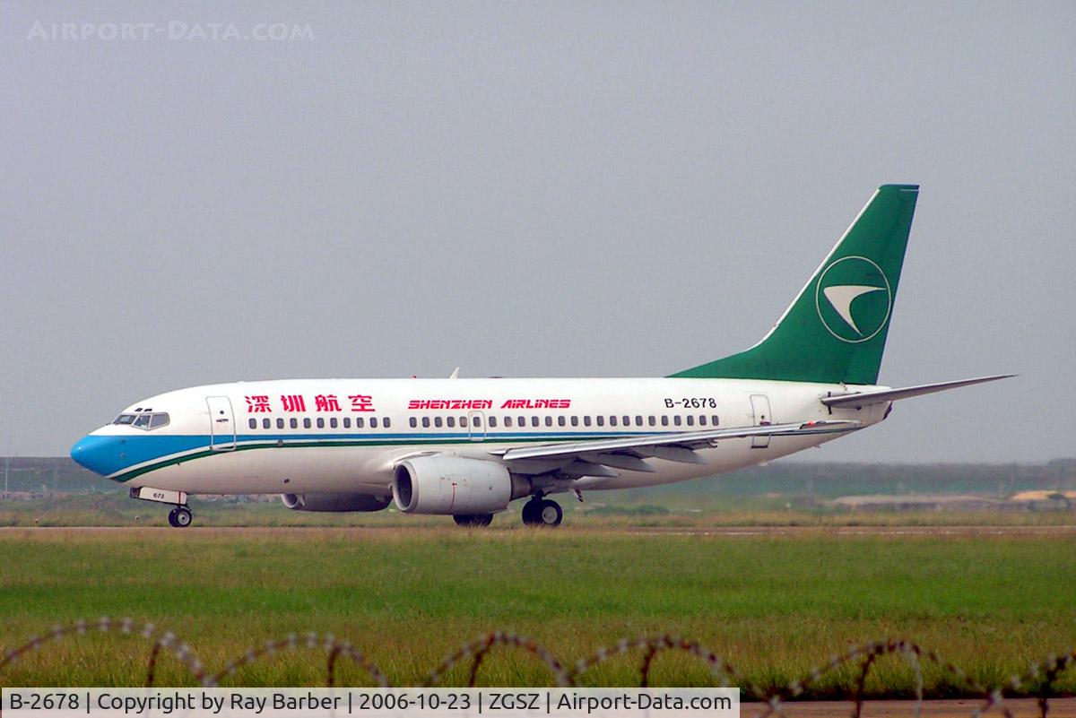 B-2678, 2001 Boeing 737-76N C/N 32244, Boeing 737-76N [32244] (Shenzhen Airlines) Shenzhen-Baoan~B 23/10/2006