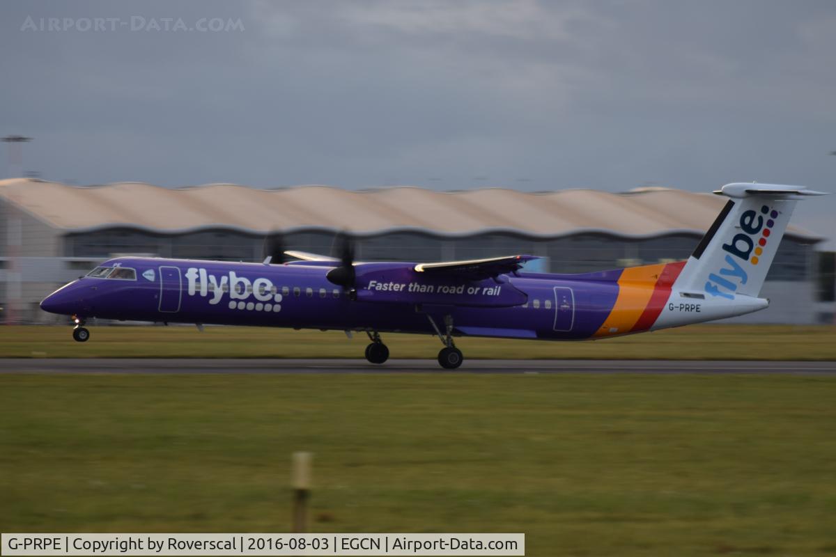 G-PRPE, 2008 De Havilland Canada DHC-8-402Q Dash 8 Dash 8 C/N 4209, G-PRPE circuit training at DSA.