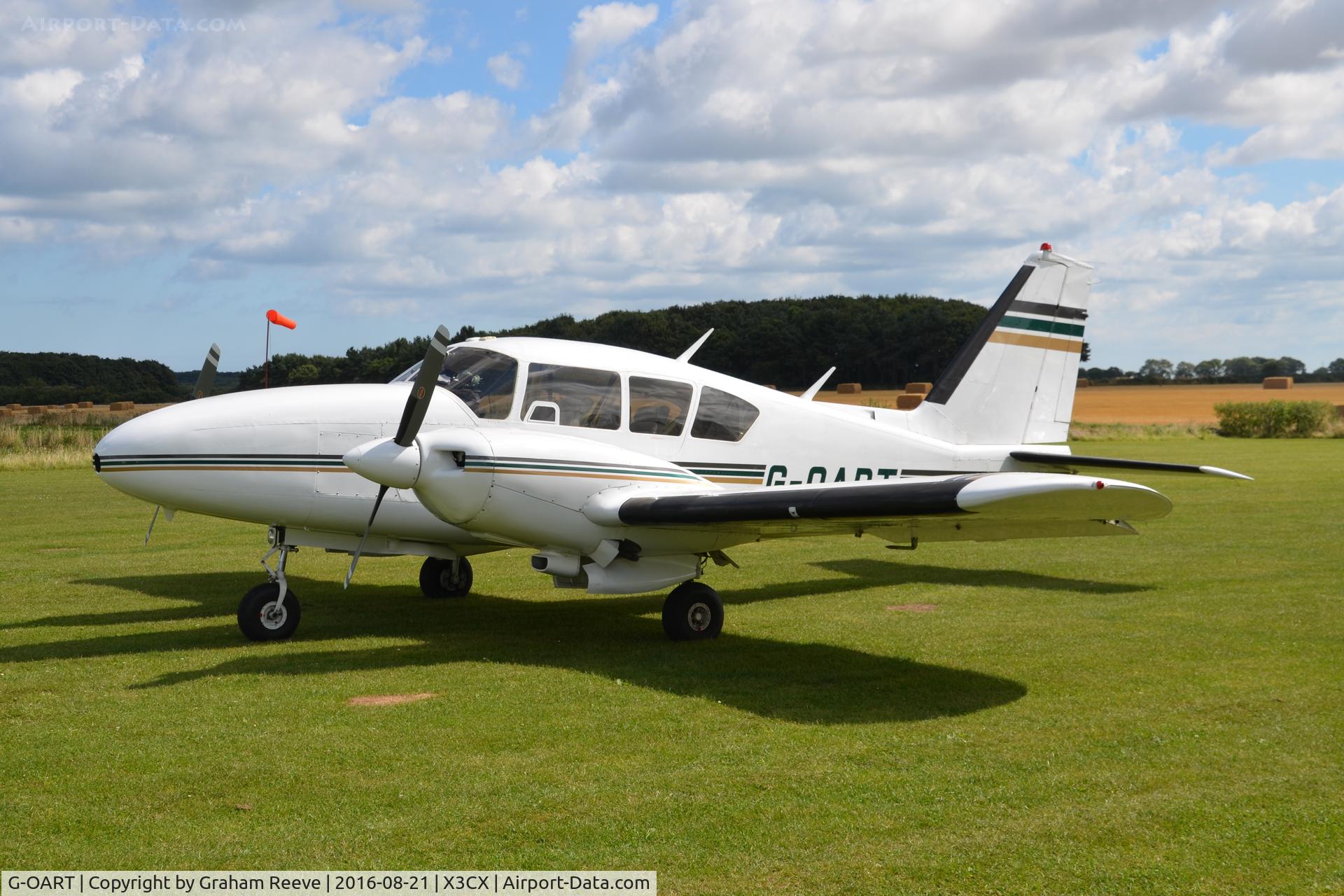 G-OART, 1969 Piper PA-23-250 Aztec D C/N 27-4293, Parked at Northrepps.