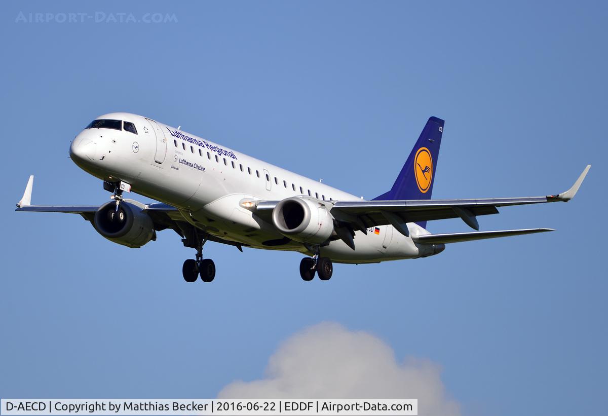 D-AECD, 2010 Embraer 190LR (ERJ-190-100LR) C/N 19000337, D-AECD