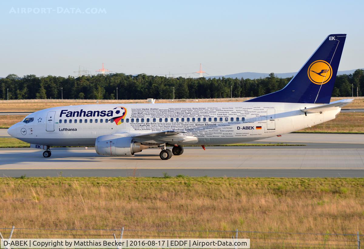 D-ABEK, 1991 Boeing 737-330 C/N 25414, D-ABEK