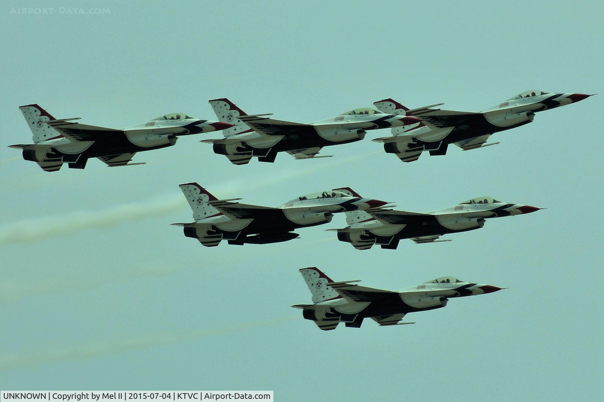 UNKNOWN, General Dynamics F-16C Fighting Falcon C/N Unknown, USAF Thunderbirds - 2015 National Cherry Festival Air Show