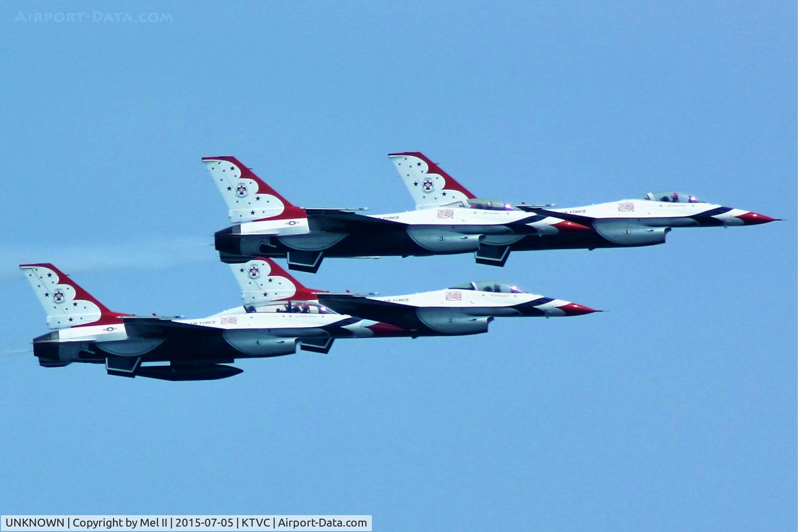 UNKNOWN, General Dynamics F-16C Fighting Falcon C/N Unknown, USAF Thunderbirds - 2015 National Cherry Festival Air Show