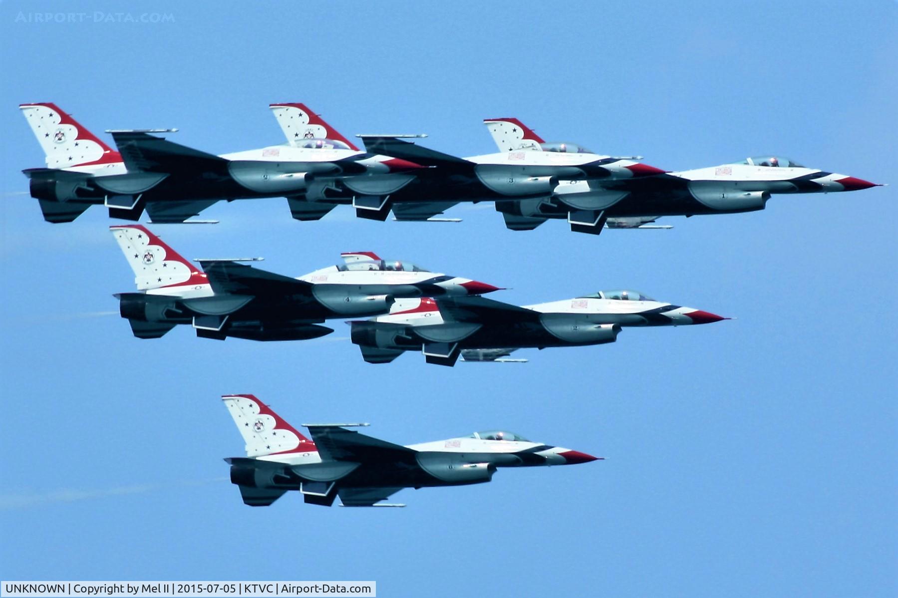 UNKNOWN, General Dynamics F-16C Fighting Falcon C/N Unknown, USAF Thunderbirds - 2015 National Cherry Festival Air Show