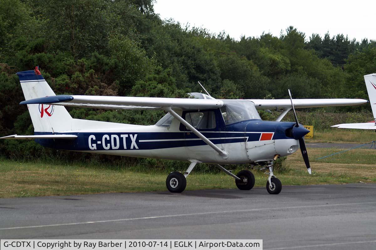 G-CDTX, 1979 Reims F152 C/N 1662, R/Cessna F.152 [1662] Blackbushe~G 14/07/2010