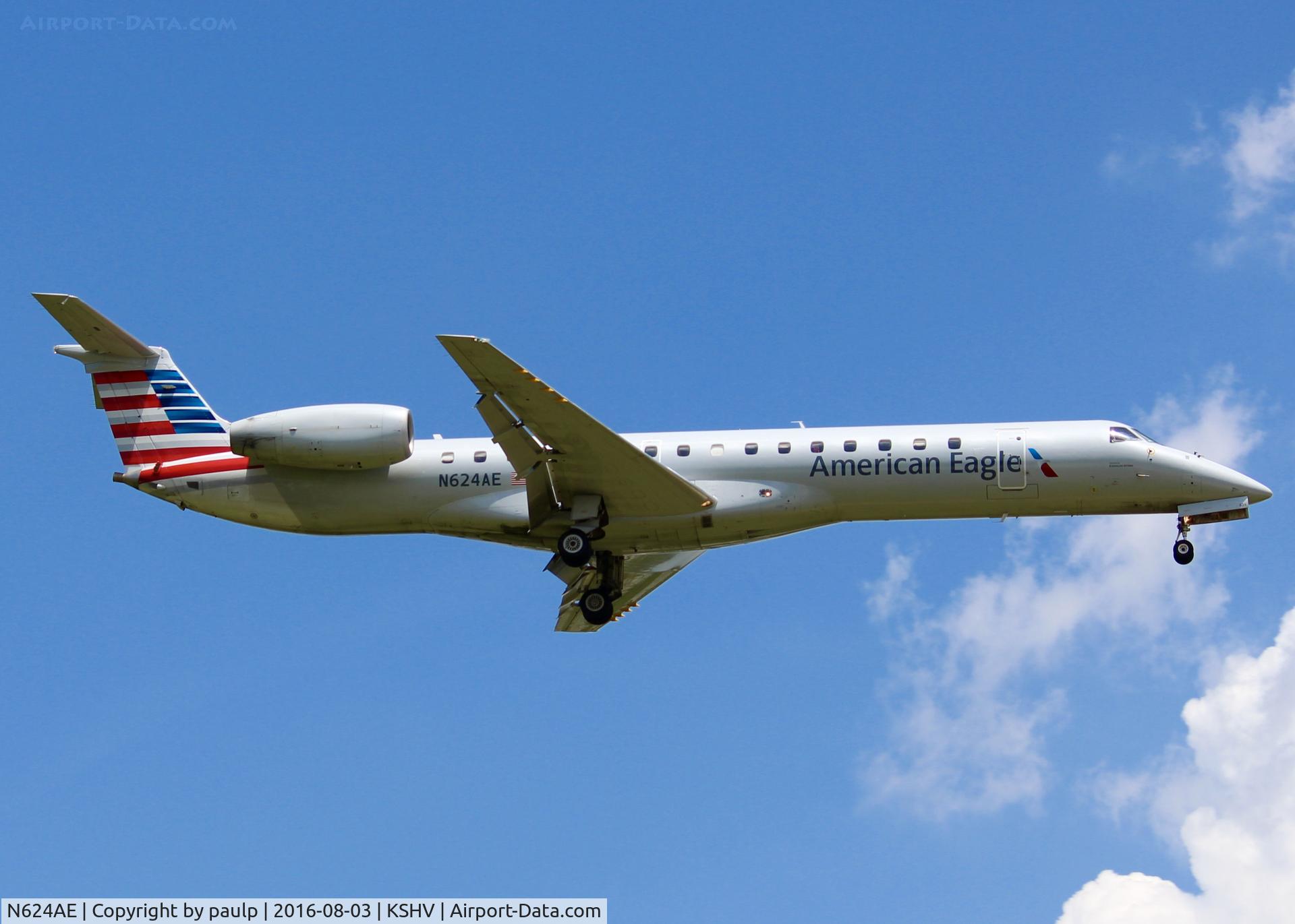 N624AE, 1999 Embraer ERJ-145LR (EMB-145LR) C/N 145111, At Shreveport Regional.