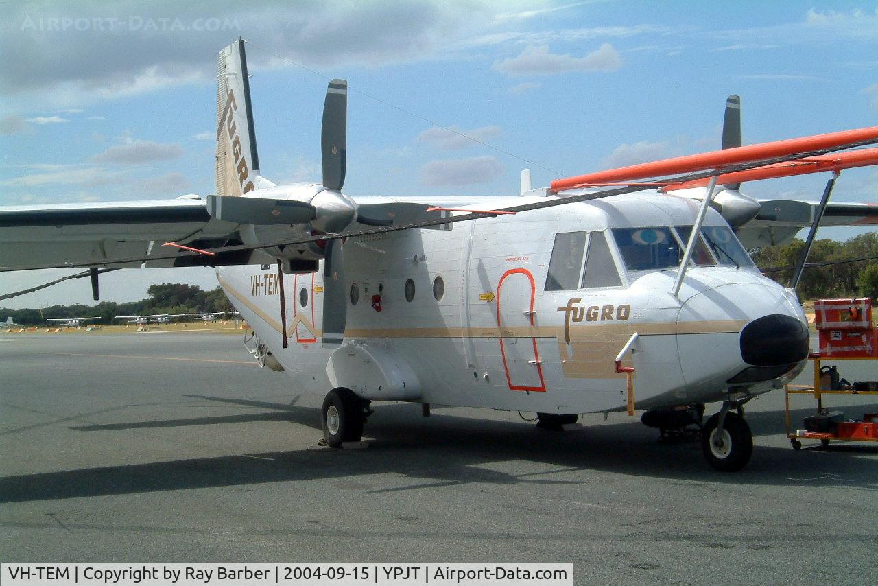 VH-TEM, 1978 CASA C-212-200 Aviocar C/N 138, CASA 212-100 [130] (Fugro Airbourne Surveys ) Perth-Jandakot~VH 15/09/2004