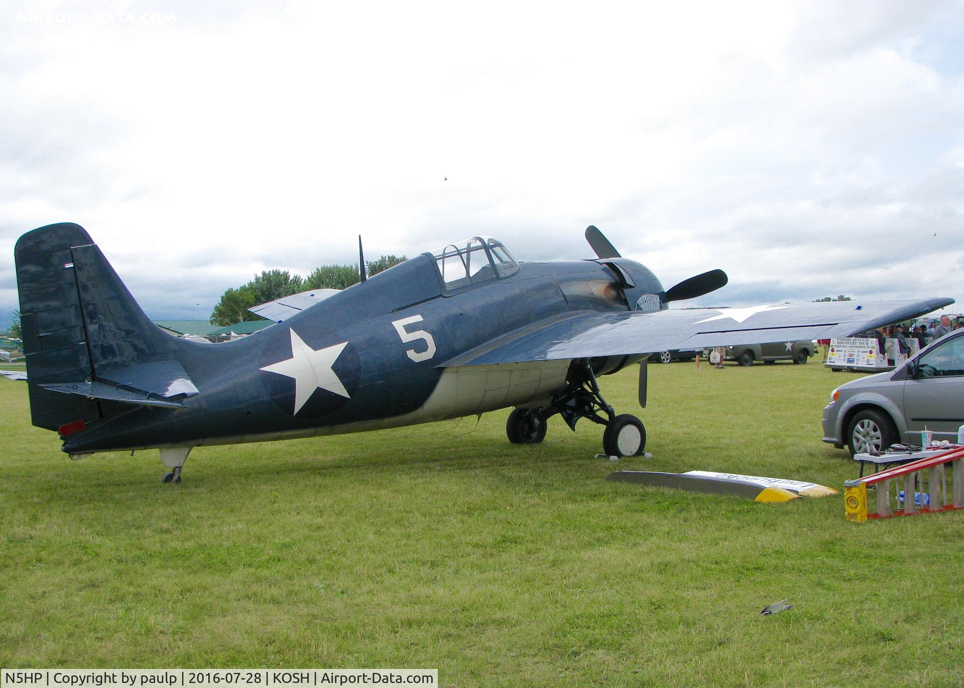 N5HP, 1945 General Motors (Grumman) FM-2 Wildcat C/N 5835, AirVenture 2016.