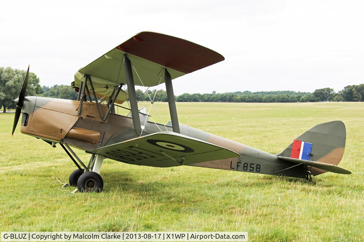 G-BLUZ, 1944 De Havilland DH.82B Queen Bee C/N 1435, De Havilland DH-82B Queen Bee at The De Havilland Moth Club's 28th International Moth Rally at Woburn Abbey. August 17th 2013.