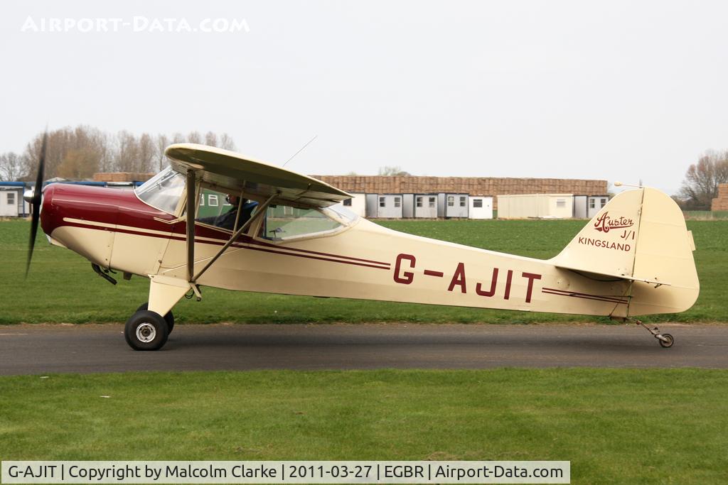 G-AJIT, 1946 Auster J-1 Kingsland C/N 2337, Auster J.1 Kingsland at Breighton Airfield in March 27th 2011.