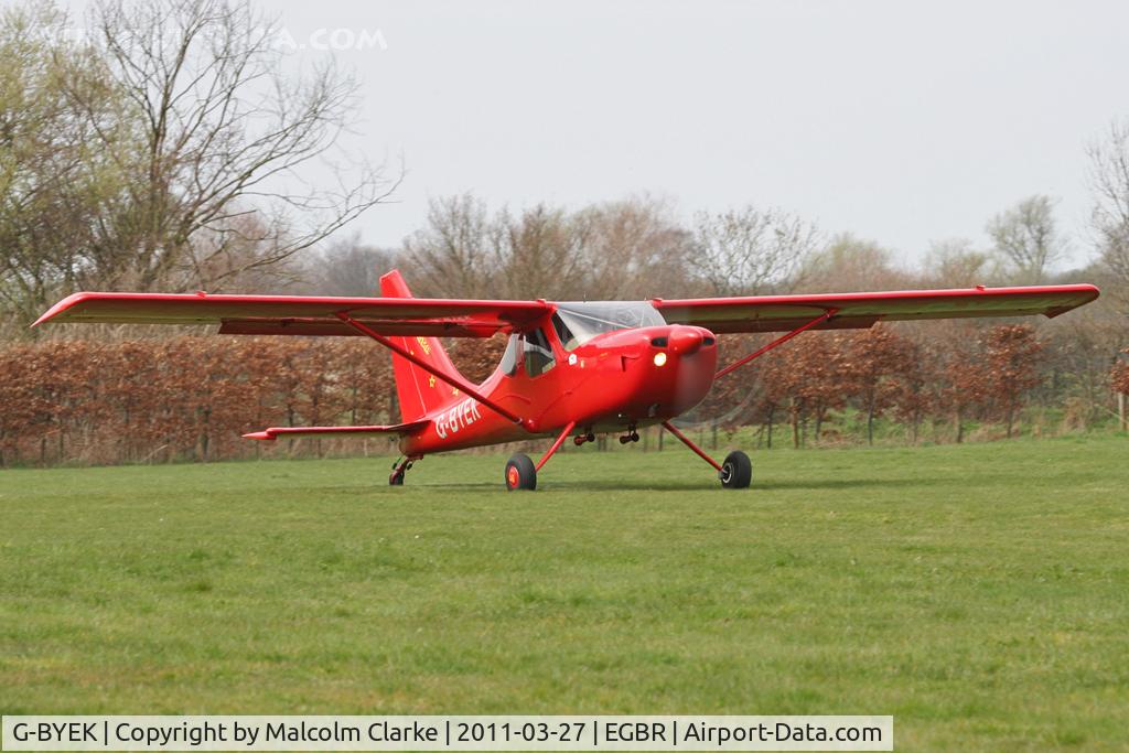 G-BYEK, 2000 Stoddard-Hamilton GlaStar GS-1 C/N PFA 295-13087, Stoddard-Hamilton GlaStar at Breighton Airfield in March 27th 2011.