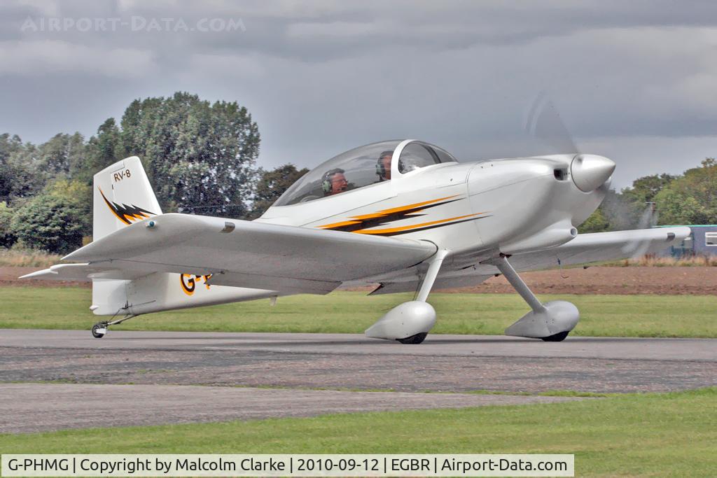G-PHMG, 2007 Vans RV-8 C/N PFA 303-13639, Vans RV-8 at The Helicopter Fly-In, Breighton Airfield, September 12th 2010.