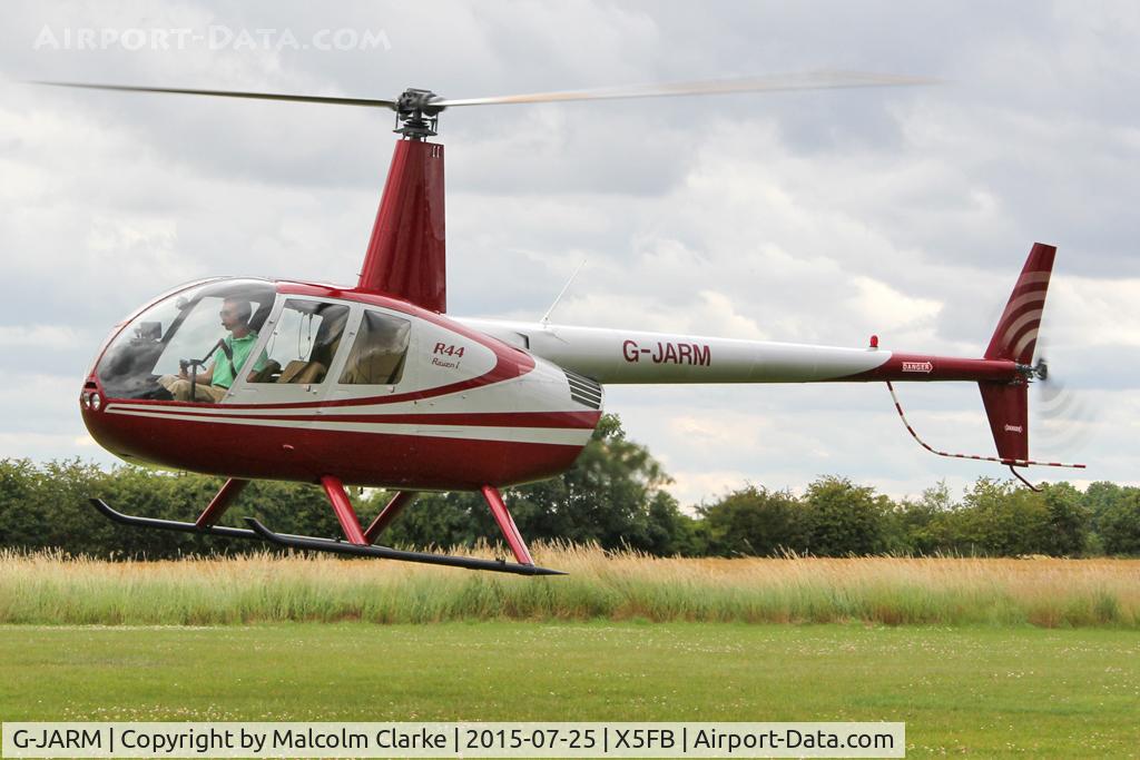 G-JARM, 2006 Robinson R44 Raven I C/N 1620, Robinson R44 Raven I at Fishburn Airfield, July 25th 2015.