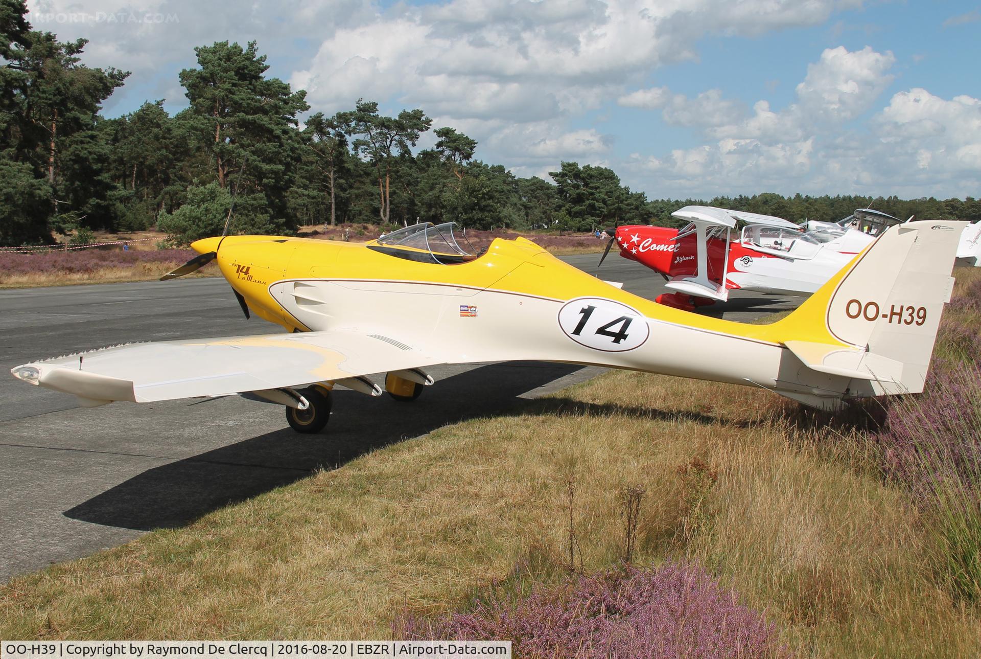 OO-H39, 2014 B & F Technik FK-14 Polaris B C/N 014-159, Zoersel fly in.