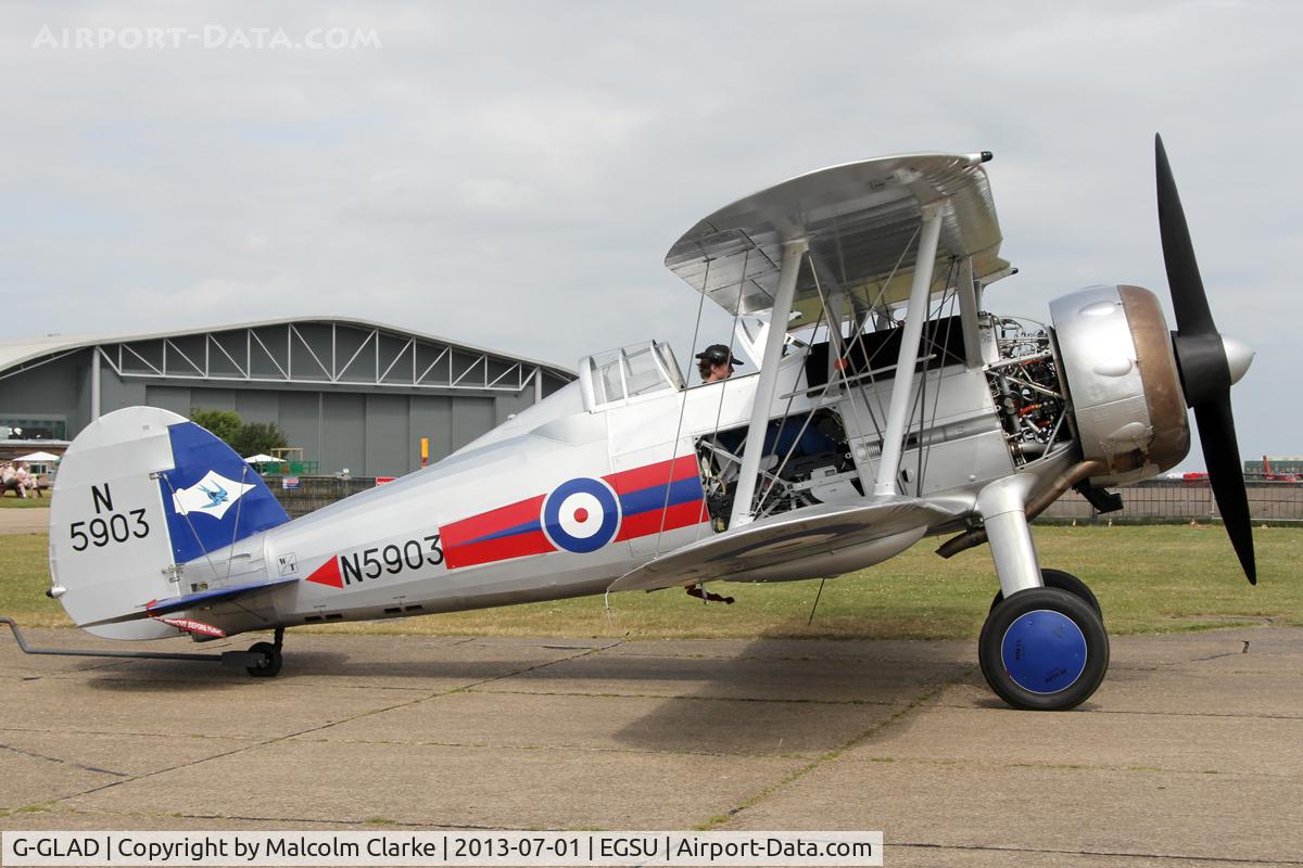 G-GLAD, 1939 Gloster Gladiator Mk2 C/N G5/75751, Gloster Gladiator Mk2. Imperial War Museum, Duxford, July 1st 2013.