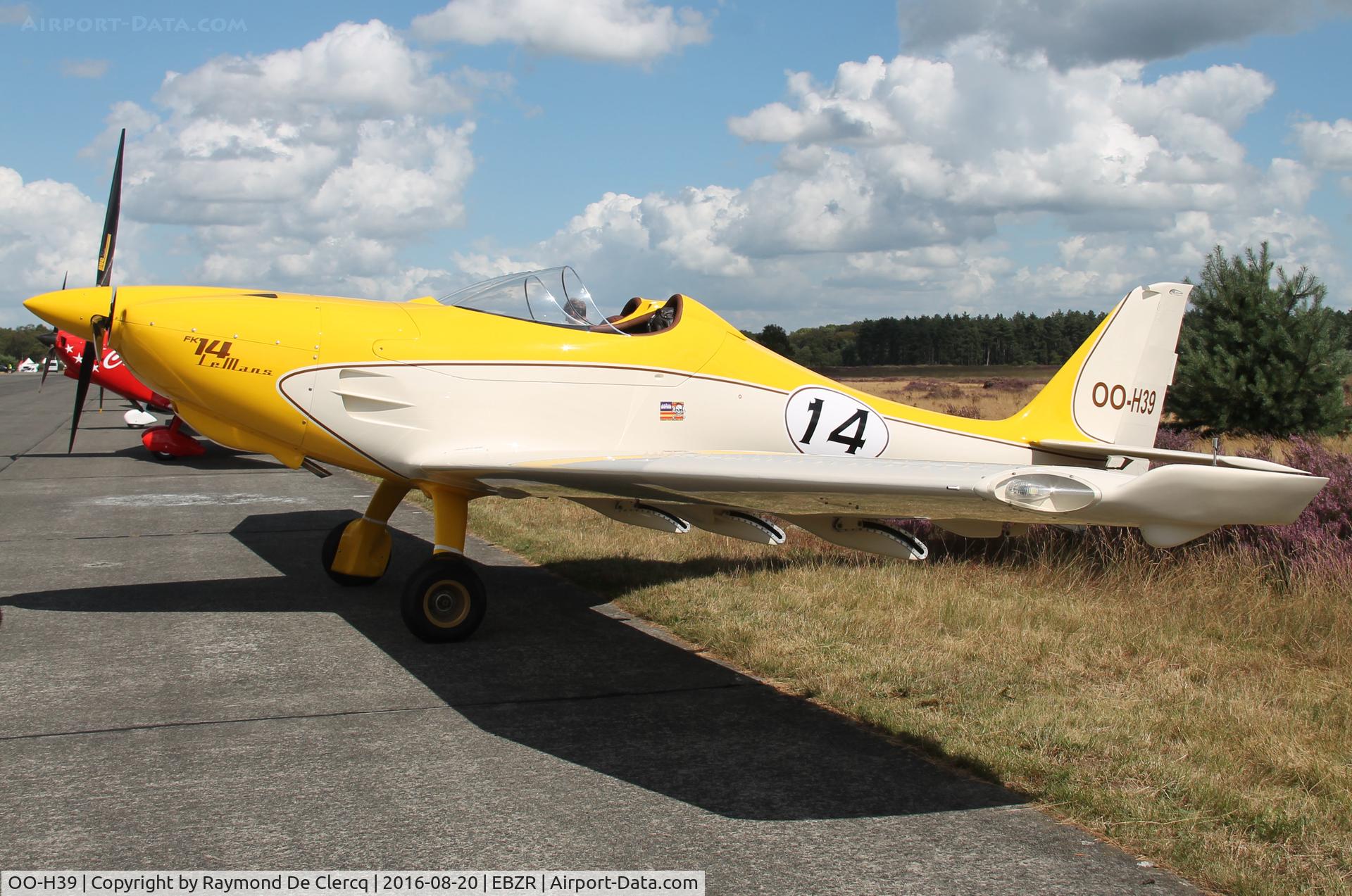 OO-H39, 2014 B & F Technik FK-14 Polaris B C/N 014-159, Polaris Le Mans at the Zoersel fly in.
