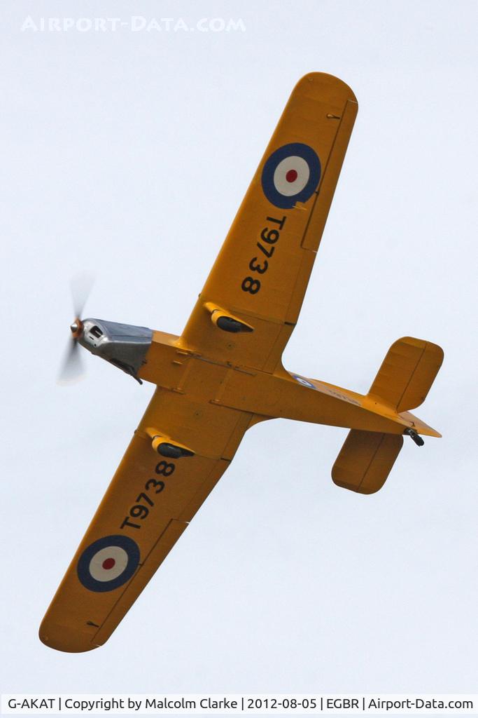 G-AKAT, 1940 Miles M14A Hawk Trainer 3 C/N 2005, Miles M14A Hawk Trainer at The Summer Madness Fly-In, Breighton Airfield, August 5th 2010.