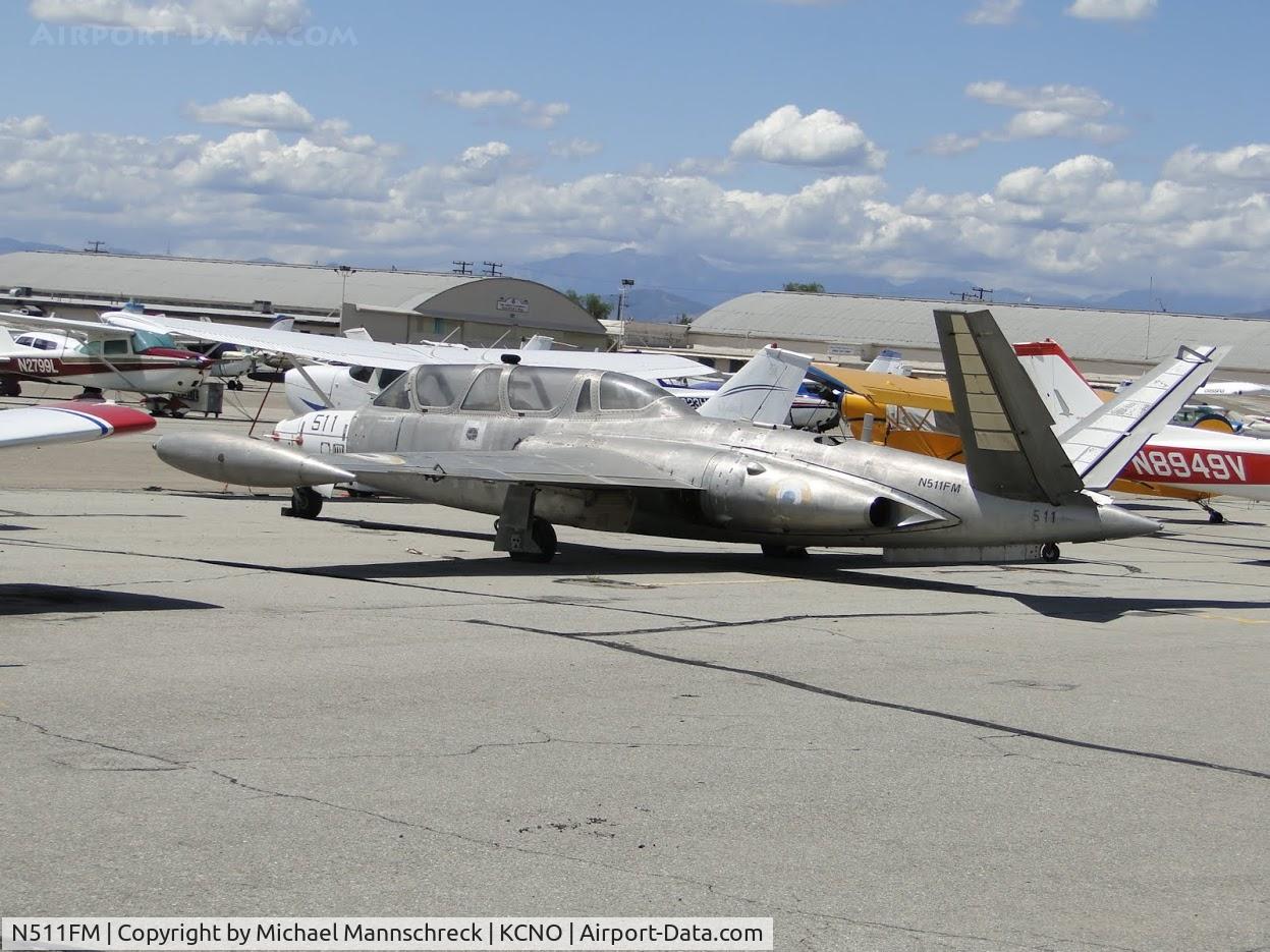 N511FM, 1966 Fouga CM-170 Magister C/N 511, Parked at chino