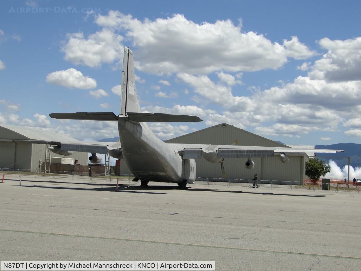 N87DT, 1954 Fairchild C-123K Provider C/N 20030, Parked  at Chino Airport
