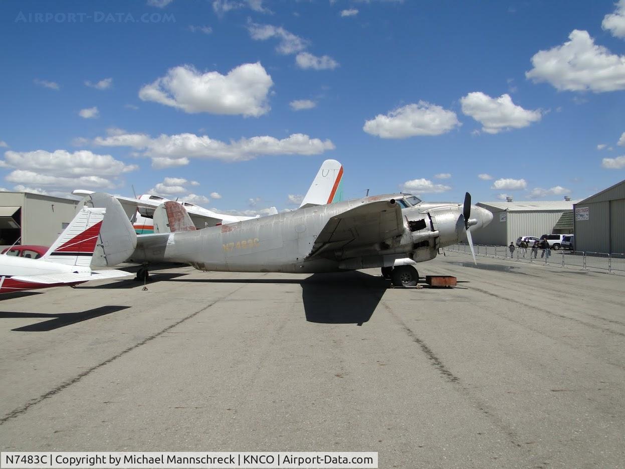 N7483C, 1964 Lockheed PV-2 Harpoon C/N 15-1168, Parked at Chino Airport