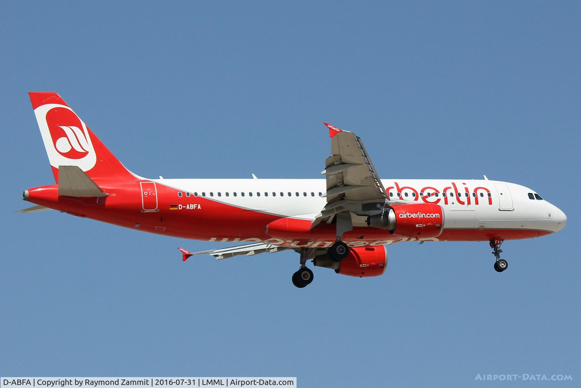 D-ABFA, 2009 Airbus A320-214 C/N 4101, A320 D-ABFA Air Berlin