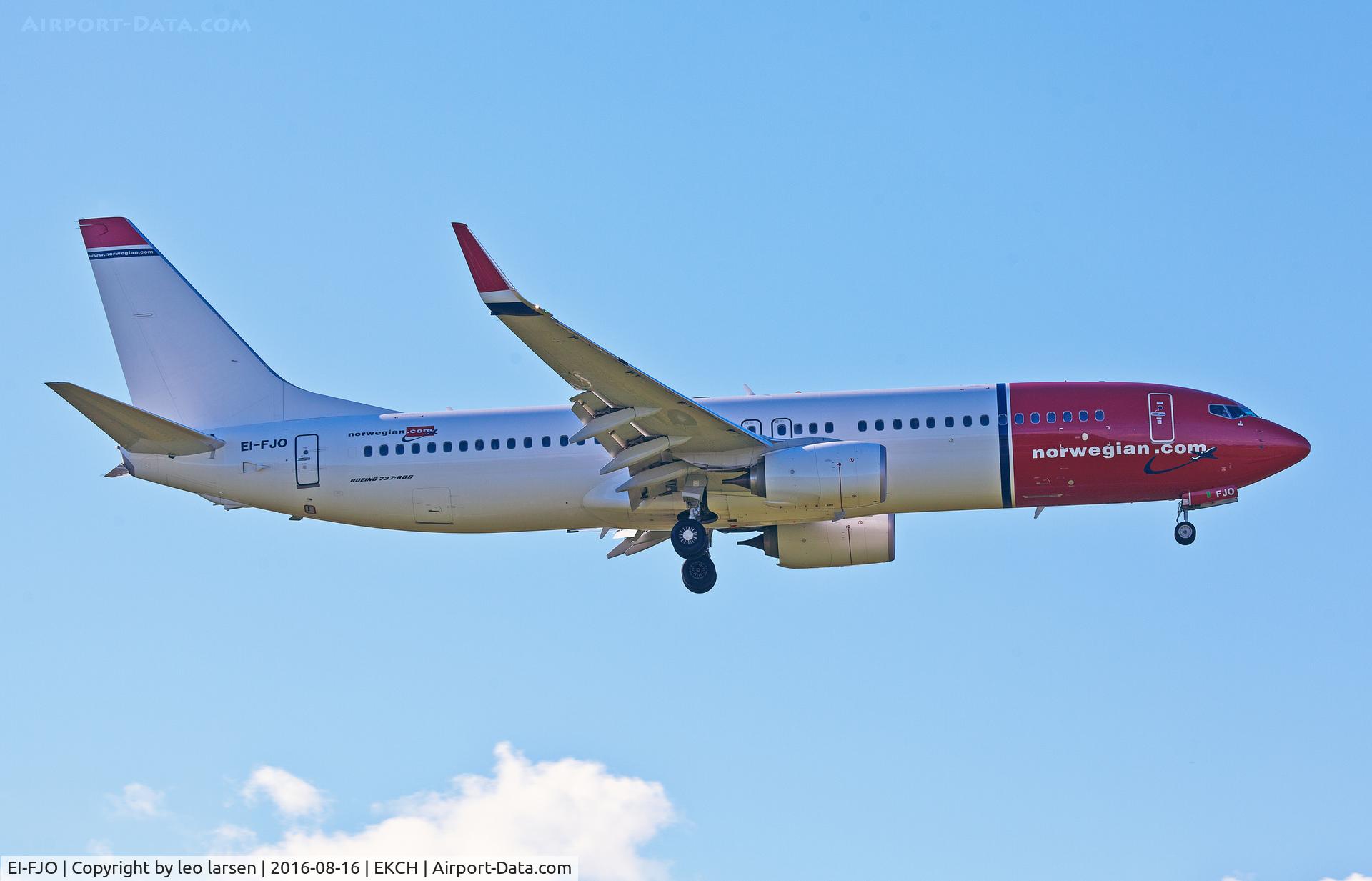 EI-FJO, 2016 Boeing 737-8JP C/N 42076, Copenhagen app to R-04L 16.8.16