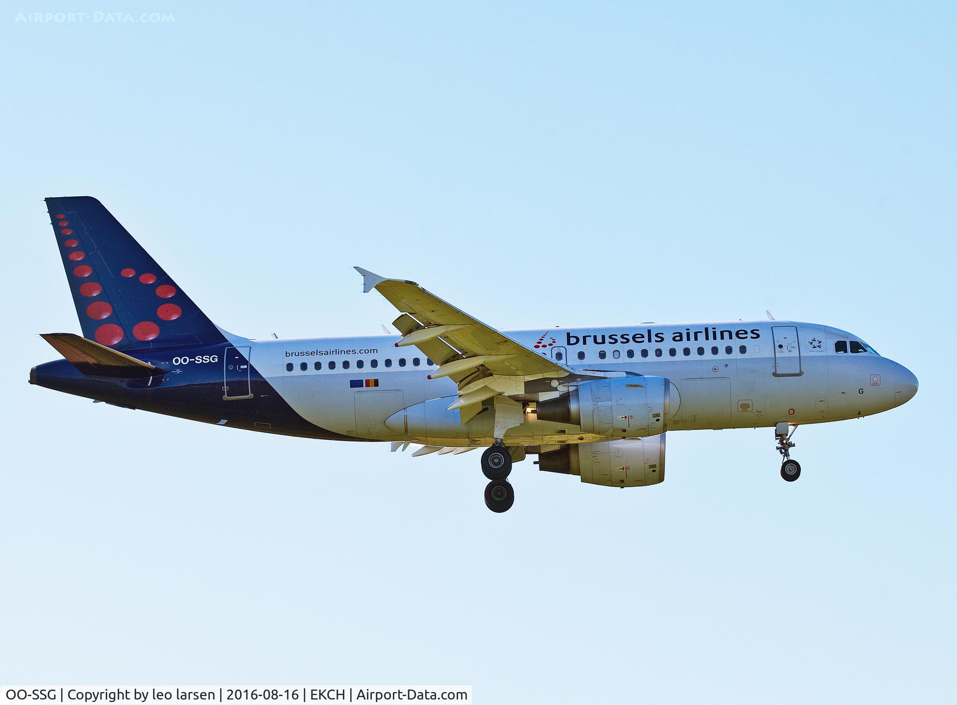 OO-SSG, 2000 Airbus A319-112 C/N 1160, Copenhagen 16.8.16