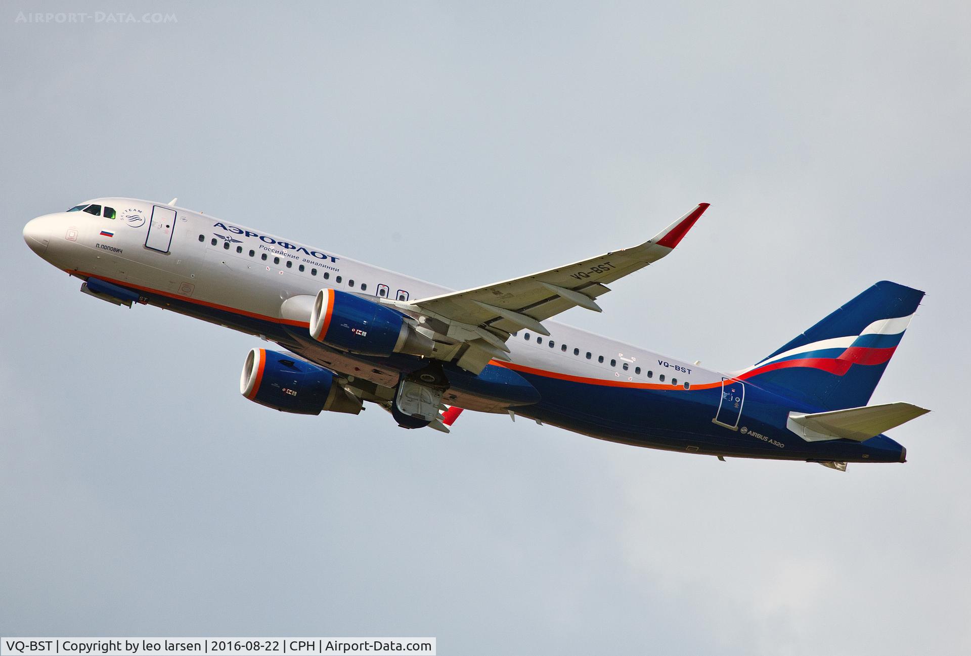 VQ-BST, 2014 Airbus A320-214 C/N 6071, Copenhagen 22.8.16