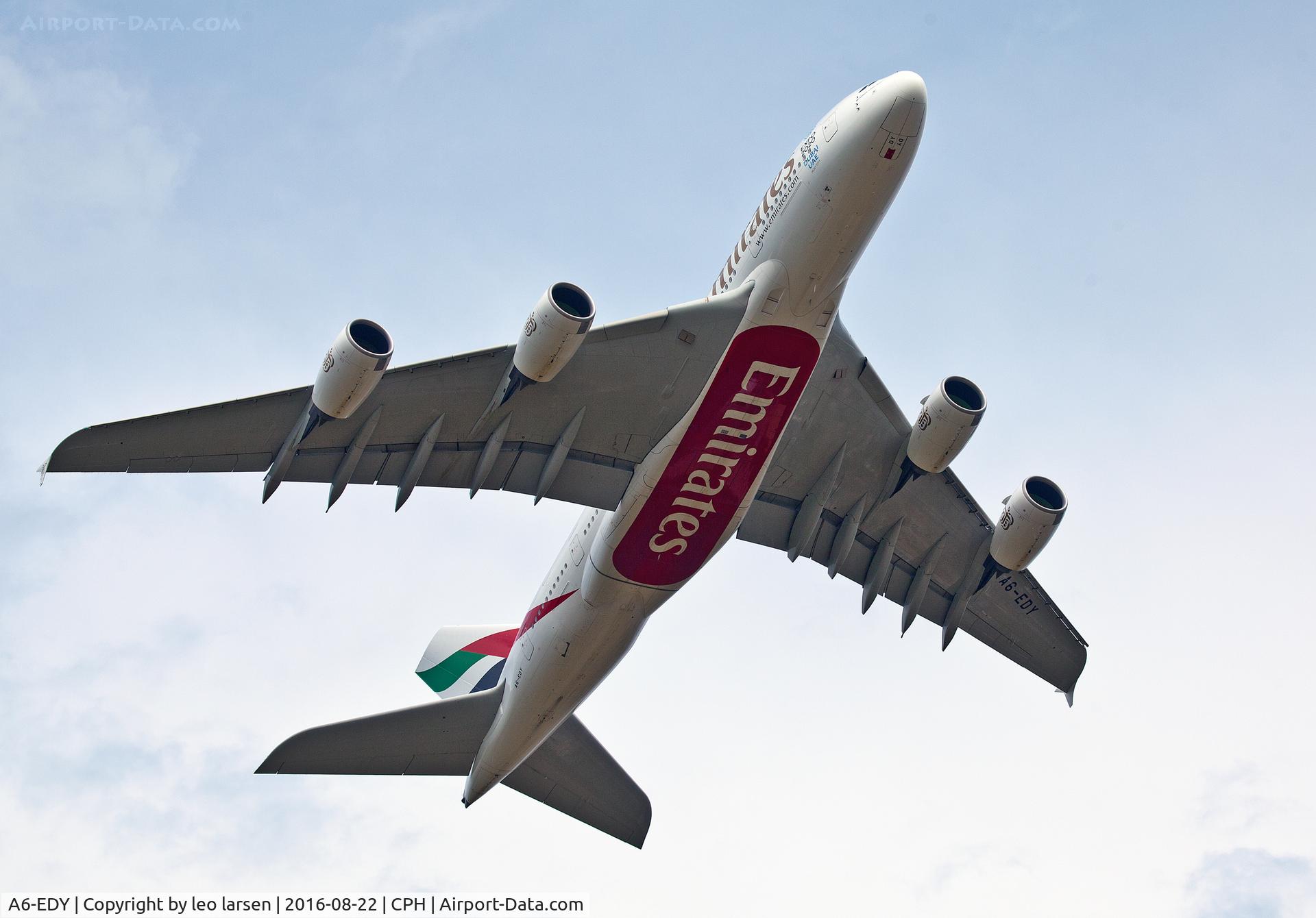 A6-EDY, 2012 Airbus A380-861 C/N 106, Copenhagen 22.8.16