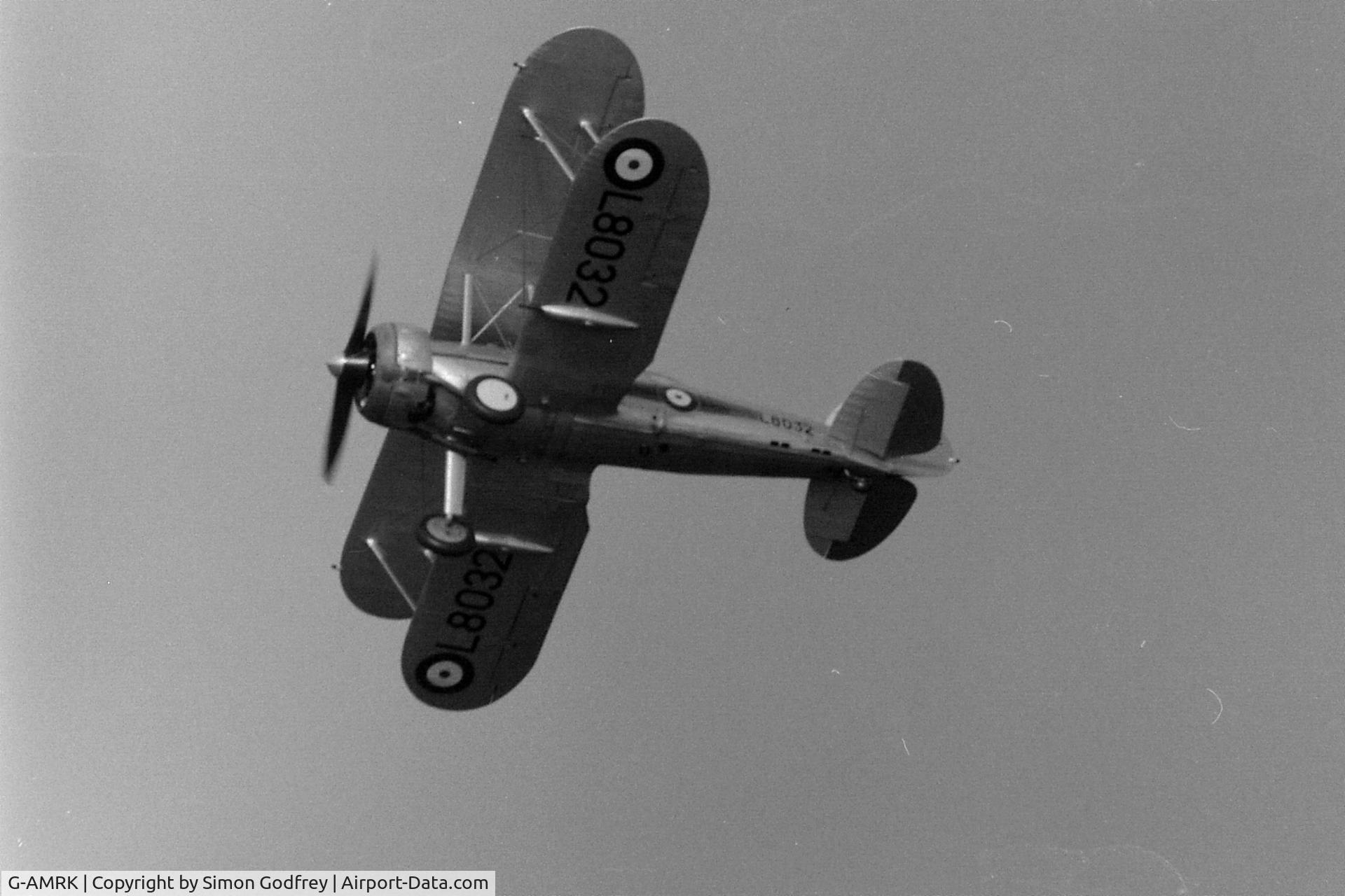 G-AMRK, 1937 Gloster Gladiator Mk1 C/N [L8032], Taken at Old Warden (around 1983)