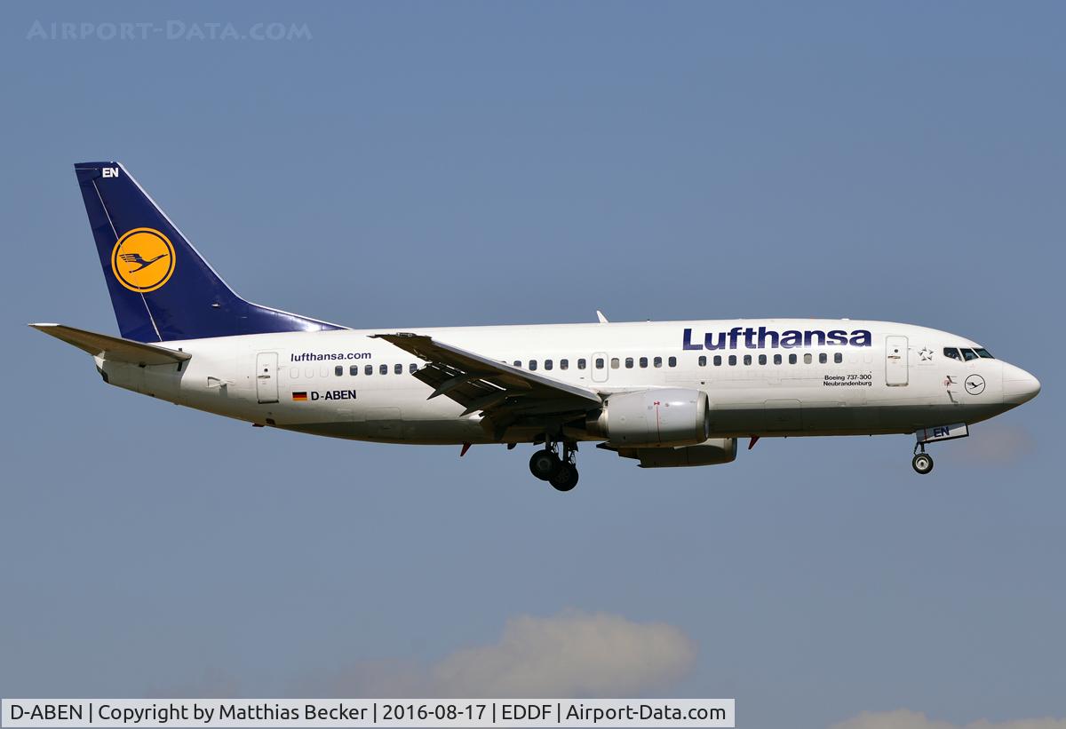 D-ABEN, 1991 Boeing 737-330 C/N 26428, D-ABEN
