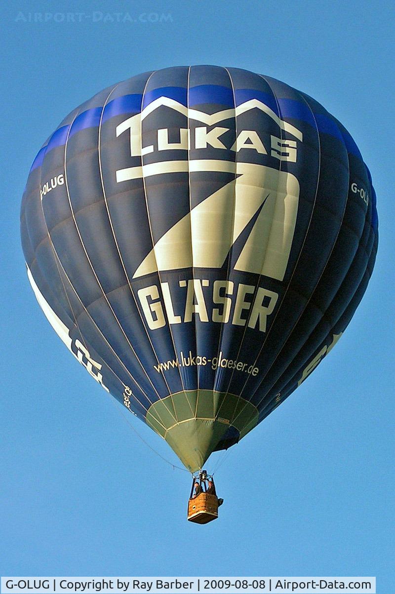 G-OLUG, 2007 Cameron Balloons Z-120 C/N 11039, G-OLUG   Cameron Z-120 HAFB [10349] Ashton Court~G 08/08/2009