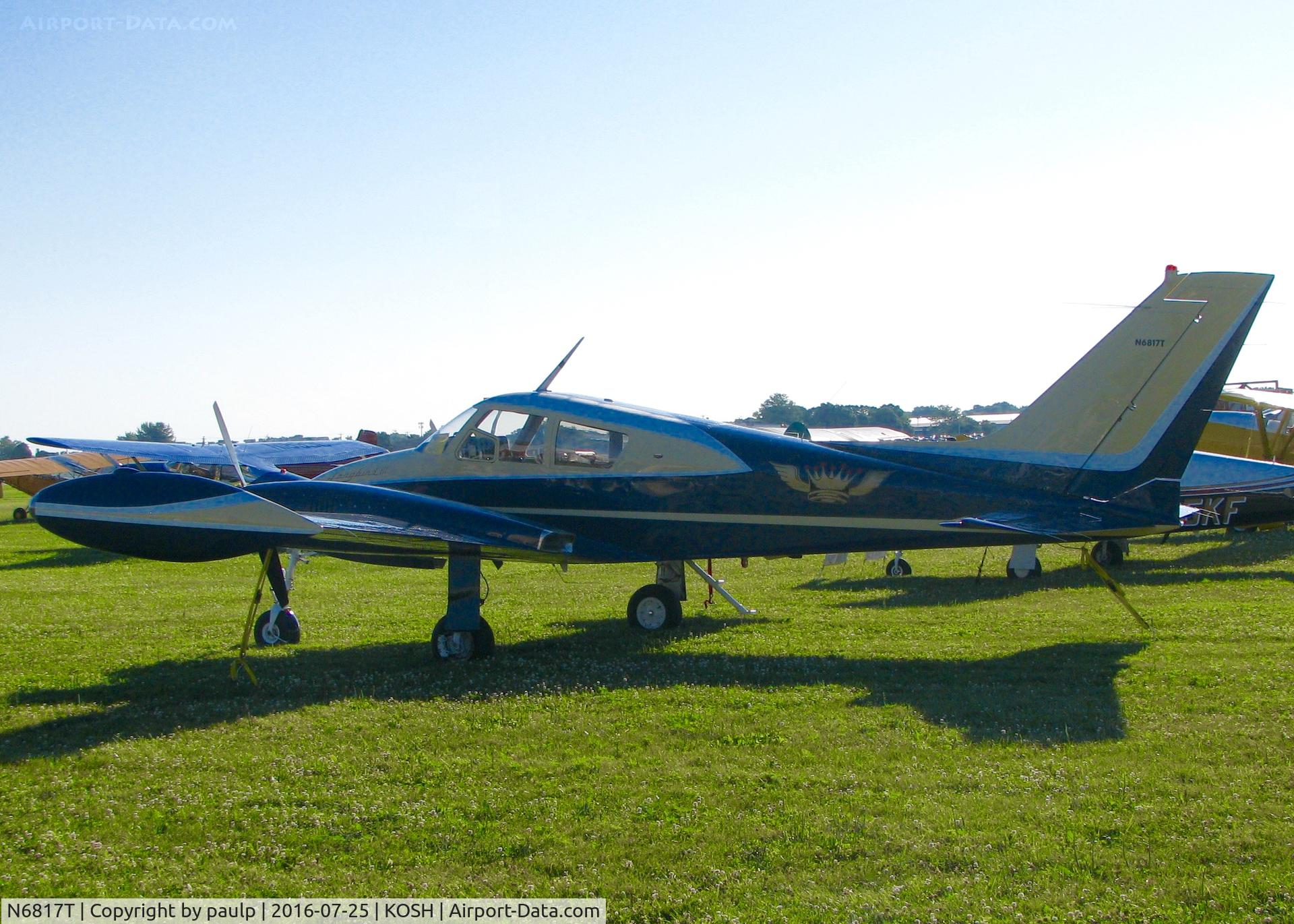 N6817T, 1960 Cessna 310D C/N 39117, At AirVenture 2016.